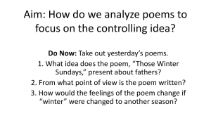 2 Poems Question 26 Continued