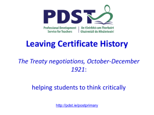 The Treaty negotiations, October-December, 1921