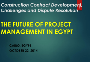 The Future of Project Management in Egypt