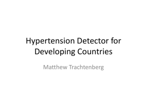 Hypertension Detector for Developing Countries