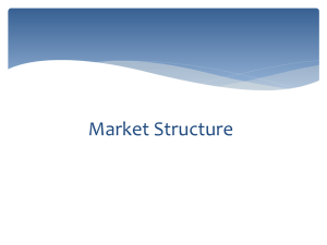 Market Structure - Business Policy and Strategy