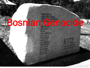 Bosnian Genocide - UM
