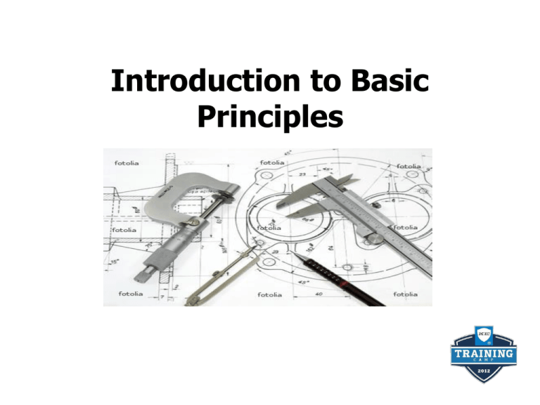 INTRODUCTION TO BASIC PRINCIPLES