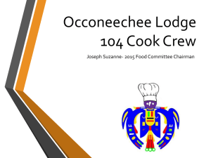 Cook Crew 101 - Occoneechee Lodge #104