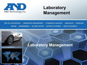 Lab Management - A&D Technology, Inc.