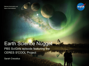 PBS SciGirls episode featuring CERES S`COOL project.