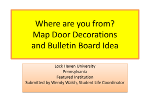 Where are you from? Map Door Decorations