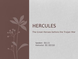 9. The Great Heroes before the Trojen War