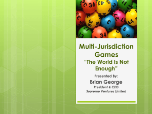 Multi-Jurisdiction Games and Its Future