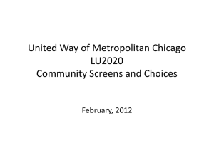 United Way of Metropolitan Chicago LU2020 Community Screens