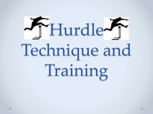 hurdle training and techniques (ppt)