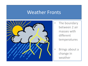 Weather Fronts