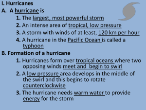 Hurricane Notes Powerpoint