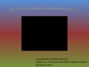 project 16 -- roller coaster thrills