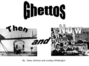 Ghettos Then and Now Powerpoint