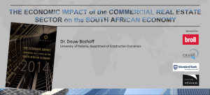 CURRENT IMPACT of the COMMERCIAL REAL ESTATE SECTOR