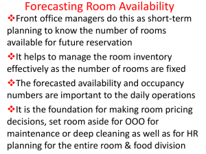 Forecasting Room Availability