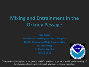 Orkney Passage PPT - University of Washington