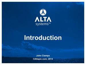 Dr. John Ciampa ~ Alta Systems CEO