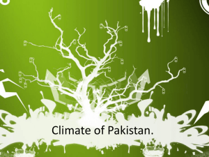 Climate of Pakistan-Grade O1-Pak Std. Sir Faizan