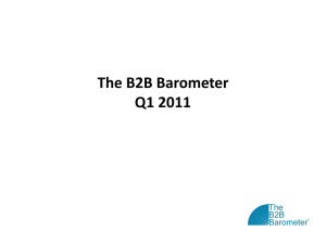 B2B Barometer Q1 2011: Slide deck