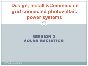 Design, Install &Commission grid connected photovoltaic power