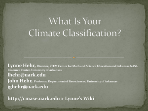 How to determine the sub-climate classification