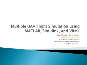 Multiple UAV Flight Simulation using MATLAB, Simulink, and VRML