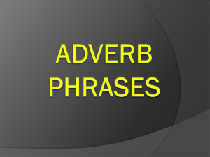 Adverb Phrases - Montgomery County Schools