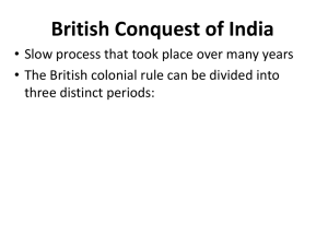 Notes: British India