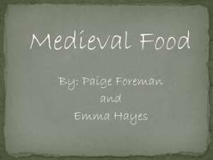 Medieval Food powerpoint