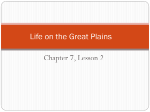 Life on the Great Plains PPT