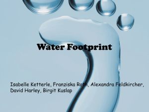 calculate and minimize your water footprint