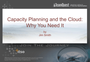 Capacity Planning and the Cloud