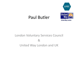 Paul Butler - Voluntary Action Islington