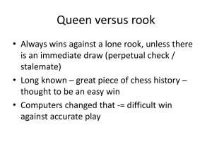 Queen versus Rook - Schaakvereniging Son en Breugel