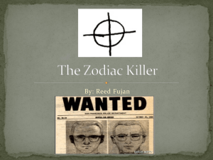 (Psychology) Zodiac Killer