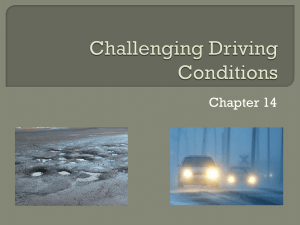 Chapter 14 - Challenging Driving Conditions