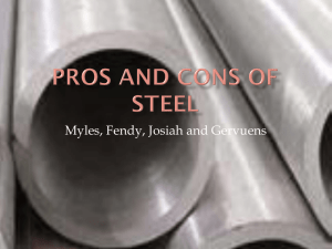 Pros and Cons of steel - Myles coakley E