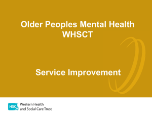 Older Peoples Mental Health WHSCT Service