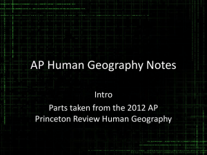 AP Human Geography Notes