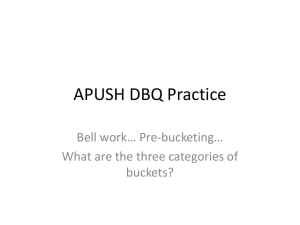 APUSH DBQ Practice