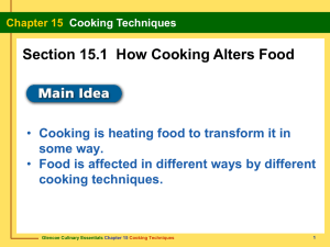 Chapter 15 Cooking Techniques