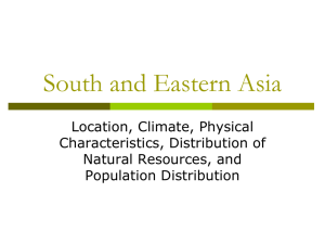 South and Eastern Asia Lesson