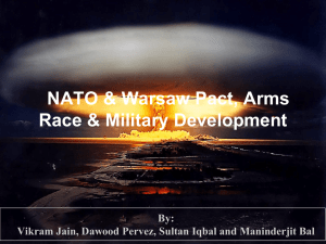 NATO, Warsaw Pact and Arms Race