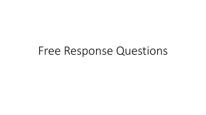 Free Response Questions