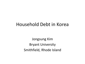 Household Debt In Korea - The Peninsula | A Blog From The