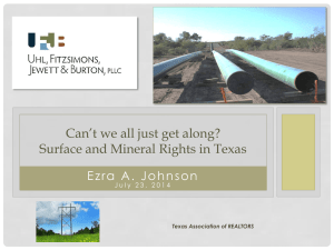 Pipeline Easements and Legal CaSes