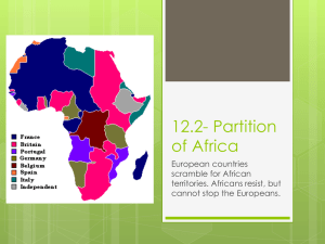 12.2- Partition of Africa