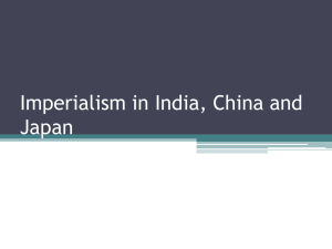 Imperialism in India, China and Japan